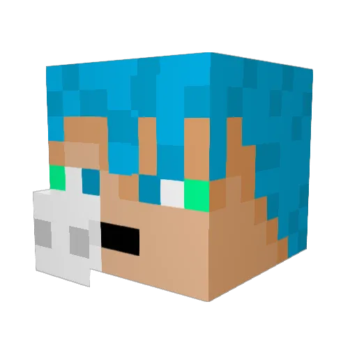 xCHOLOx Minecraft avatar head, 3D render