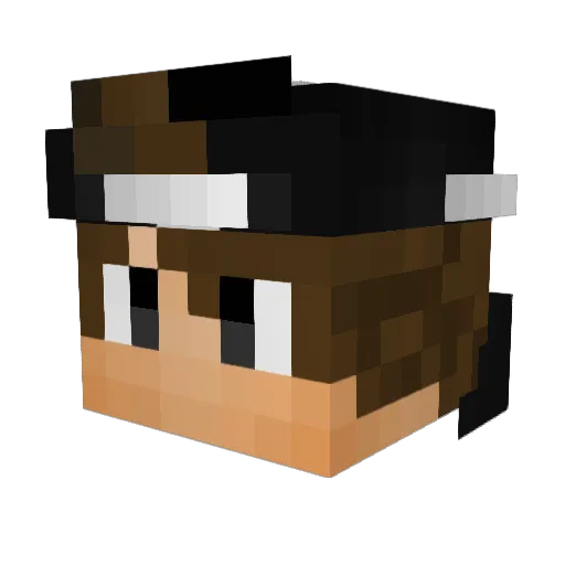 xCake420 Minecraft avatar head, 3D render