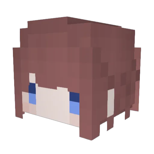 xCakeeee_ Minecraft avatar head, 3D render