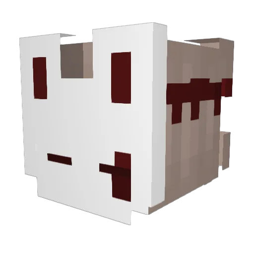 xCallMeEm Minecraft avatar head, 3D render