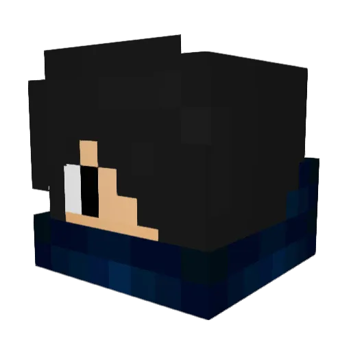 xCandyAndy Minecraft avatar head, 3D render
