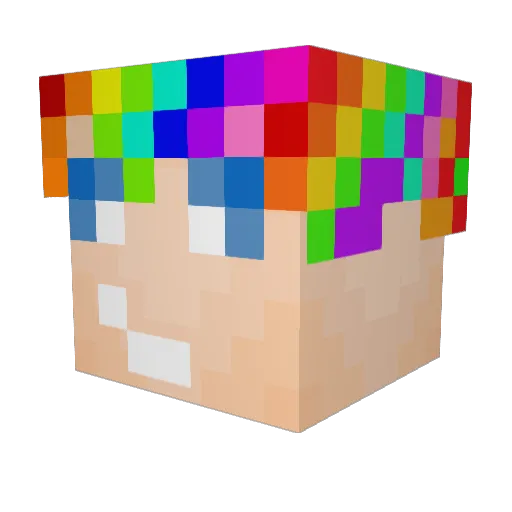 xCappie Minecraft avatar head, 3D render