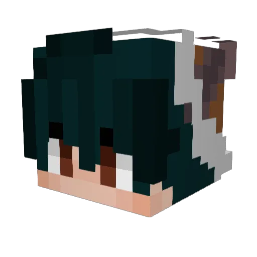 xCapriAndy Minecraft avatar head, 3D render