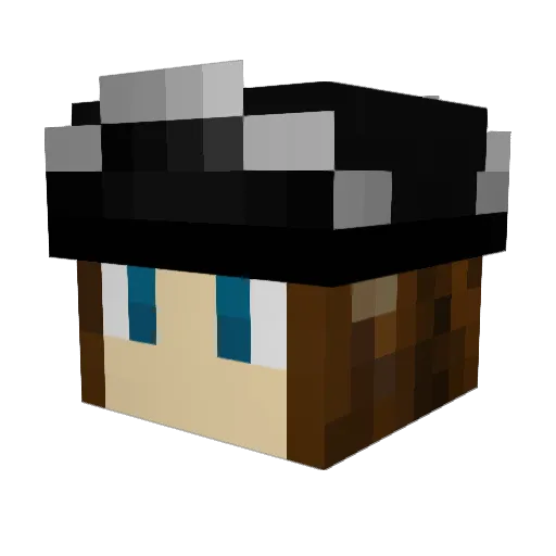 xCaptainRob Minecraft avatar head, 3D render