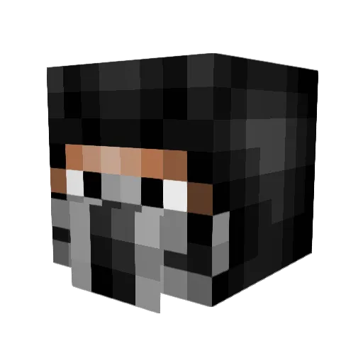 xCarlosNCx Minecraft avatar head, 3D render