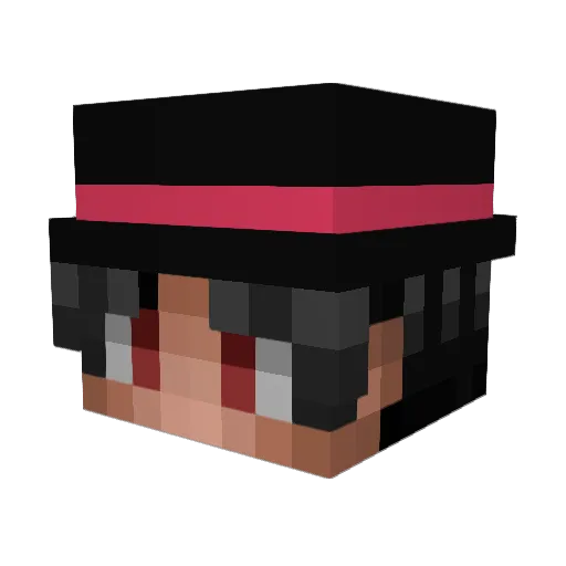 xCeasy Minecraft avatar head, 3D render