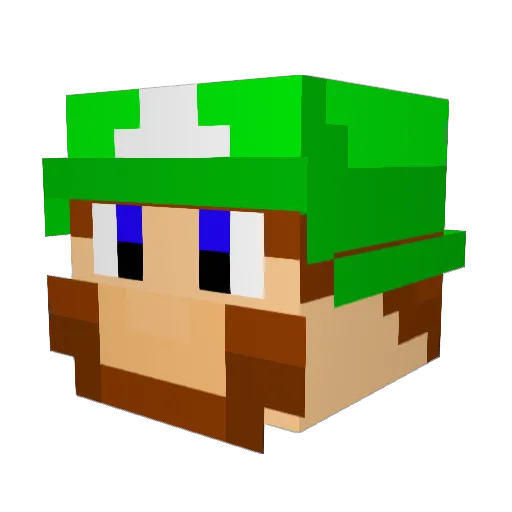 xCeeTee Minecraft avatar head, 3D render