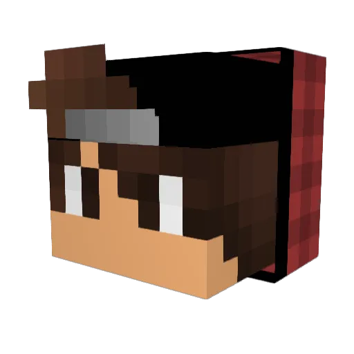 xCel_cz Minecraft avatar head, 3D render