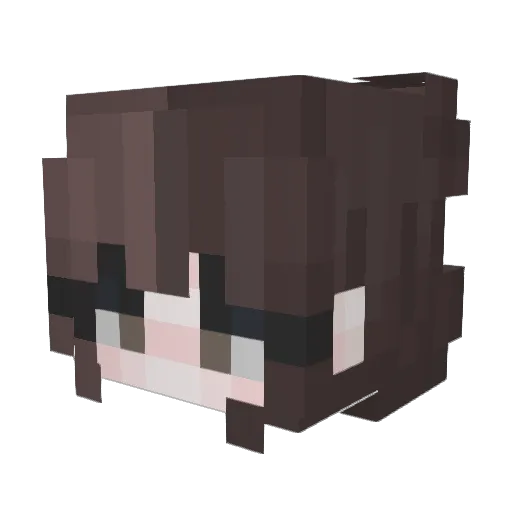 xCeleste Minecraft avatar head, 3D render