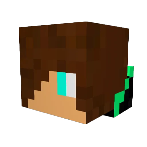 xChAoTiiX Minecraft avatar head, 3D render