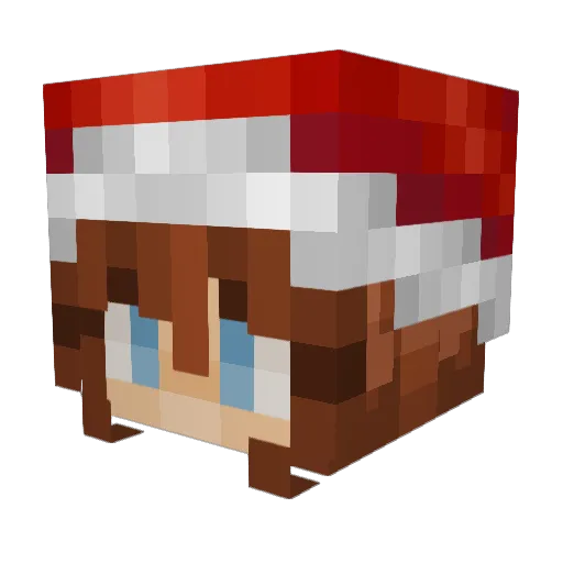 xCharly157 Minecraft avatar head, 3D render
