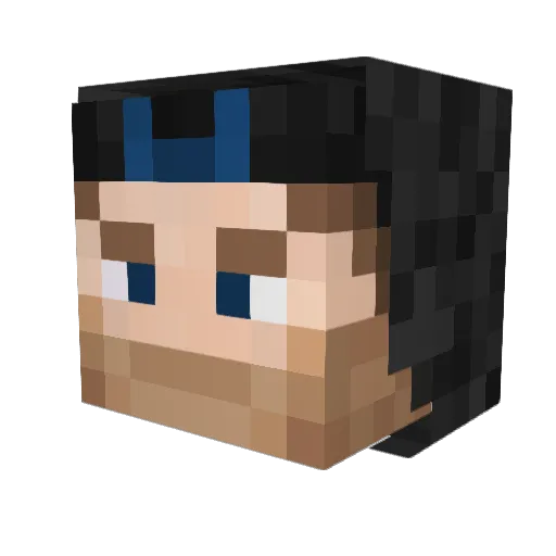 xChaseyx Minecraft avatar head, 3D render