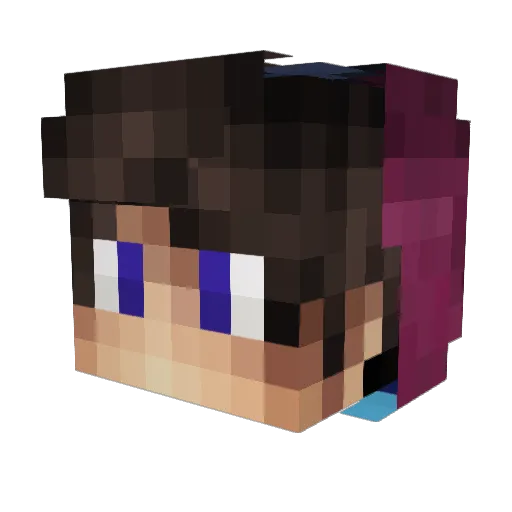 xCheese_ Minecraft avatar head, 3D render