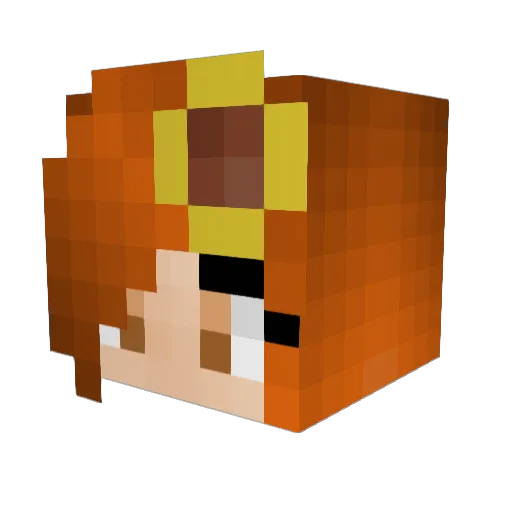 xCheli Minecraft avatar head, 3D render