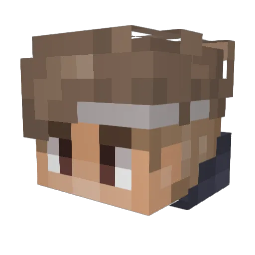 xChengg_ Minecraft avatar head, 3D render