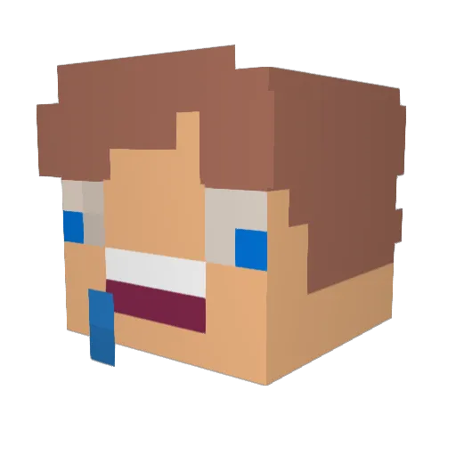 xChery_ Minecraft avatar head, 3D render