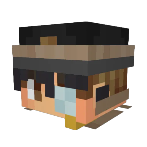 xChmielu_ Minecraft avatar head, 3D render