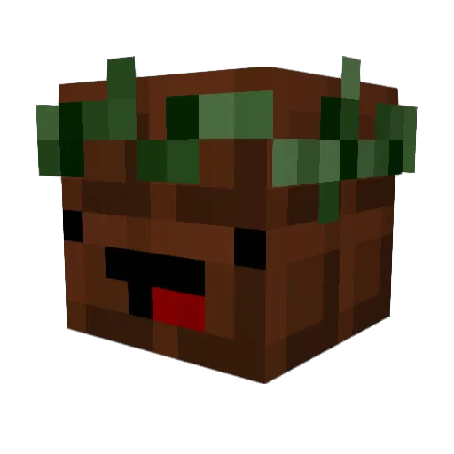 xChocoLata Minecraft avatar head, 3D render