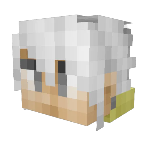 xChocoTacox Minecraft avatar head, 3D render
