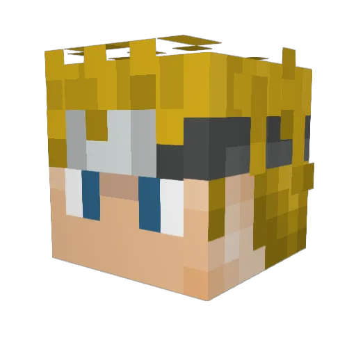 xChopstix Minecraft avatar head, 3D render