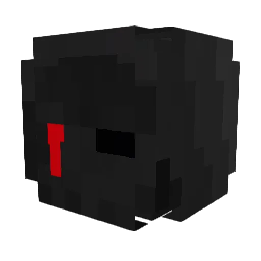xCinful Minecraft avatar head, 3D render