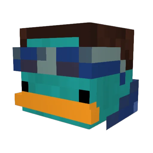 xClaps_ Minecraft avatar head, 3D render