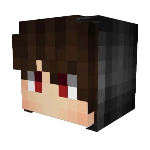 xClenox Minecraft avatar head, 3D render