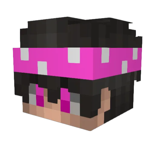 xClickerx Minecraft avatar head, 3D render