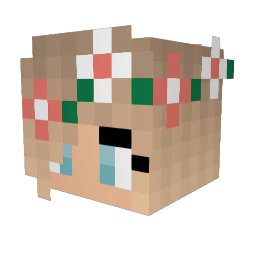 xCloudyyx Minecraft avatar head, 3D render