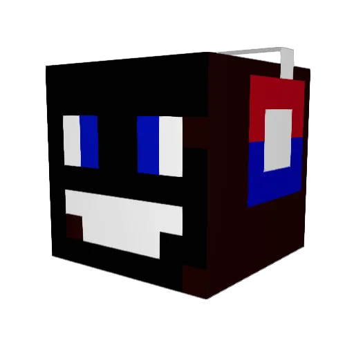 xCola125 Minecraft avatar head, 3D render