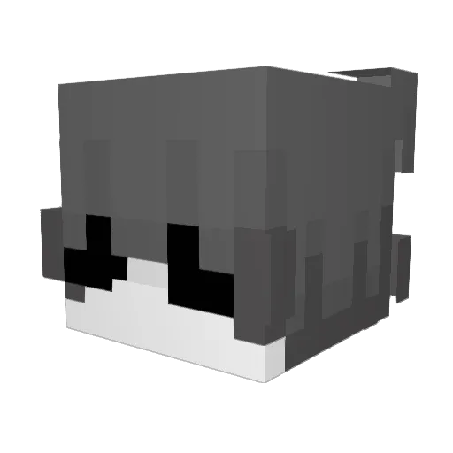xCombat Minecraft avatar head, 3D render