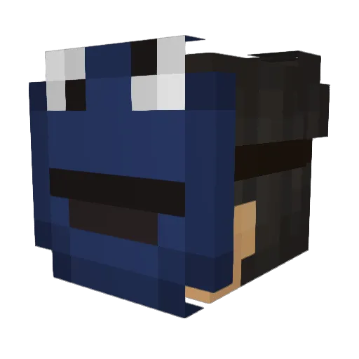 xCottoFx Minecraft avatar head, 3D render