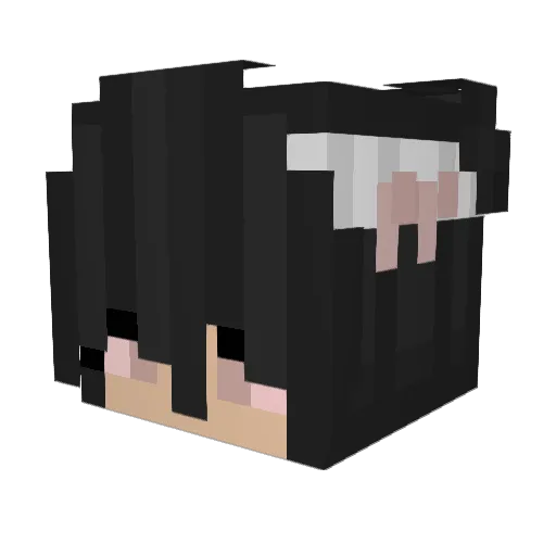 xCqncer Minecraft avatar head, 3D render