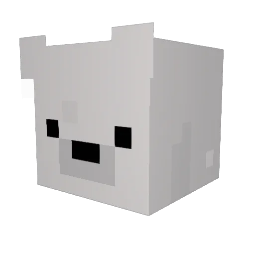 xCraftyolive Minecraft avatar head, 3D render