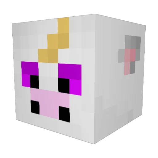xCrazoRx Minecraft avatar head, 3D render