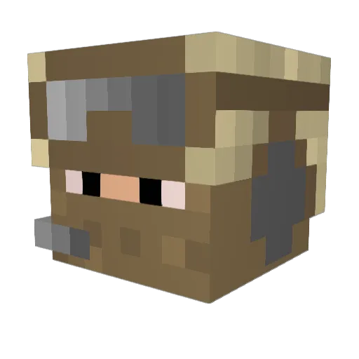 xCrazyrabbitx Minecraft avatar head, 3D render