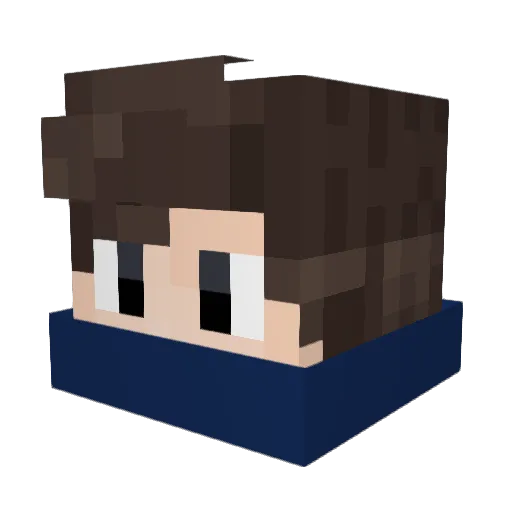 xCreatex Minecraft avatar head, 3D render
