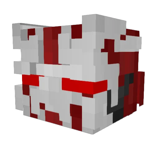 xCreex Minecraft avatar head, 3D render