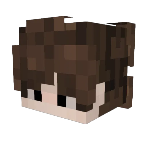 xCremaAgria Minecraft avatar head, 3D render