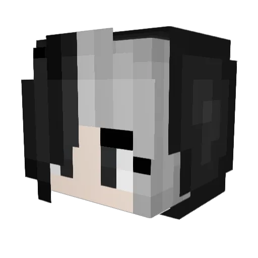 xCriminall Minecraft avatar head, 3D render