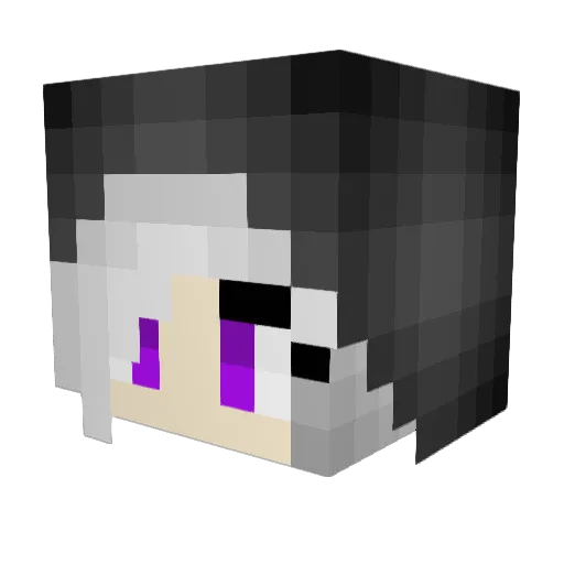 xCrimsonShadowx Minecraft avatar head, 3D render