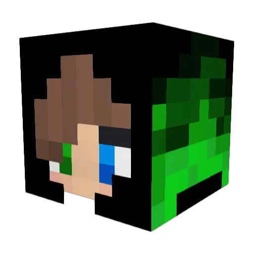 xCringey Minecraft avatar head, 3D render