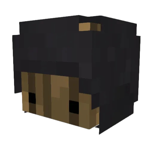 xCrustayy Minecraft avatar head, 3D render
