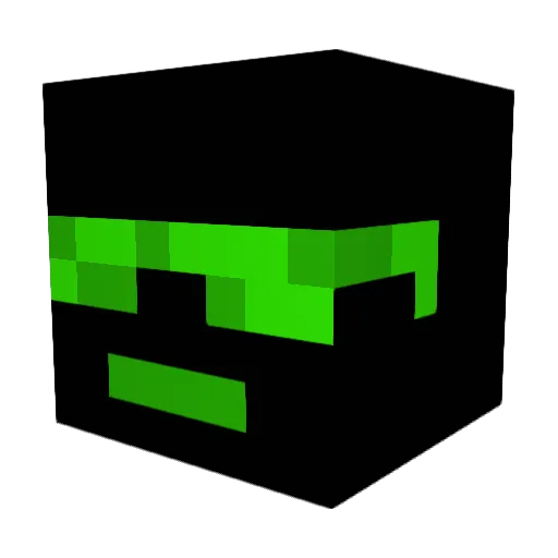 xCryonoctis Minecraft avatar head, 3D render