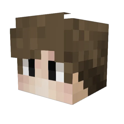xCulha Minecraft avatar head, 3D render