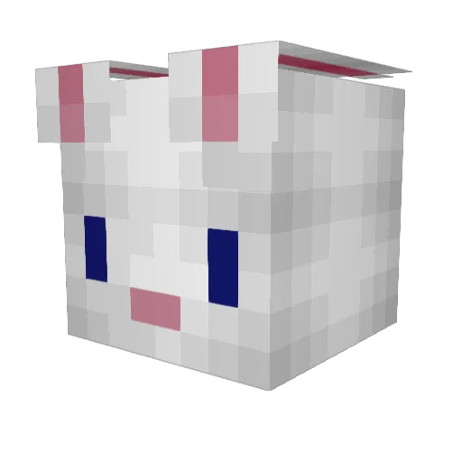 xCyD_ Minecraft avatar head, 3D render