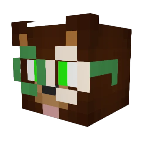 xCypeQ Minecraft avatar head, 3D render