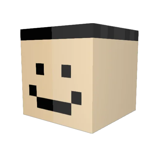xCzarXx Minecraft avatar head, 3D render