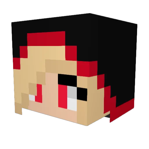 xD0Mx Minecraft avatar head, 3D render