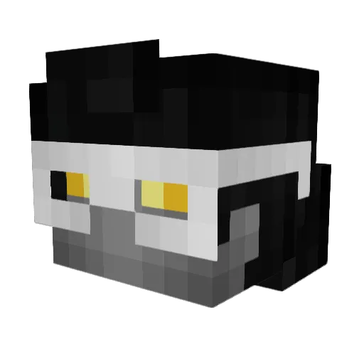 xD1H Minecraft avatar head, 3D render